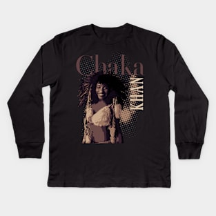 Chaka khan // 70s Kids Long Sleeve T-Shirt